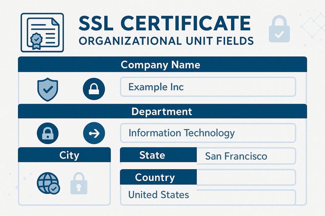 Organizational Unit Fields in SSL Certificates